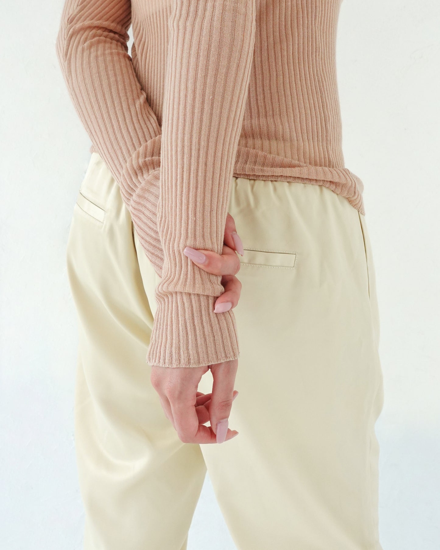 Satin Pants - CREAM