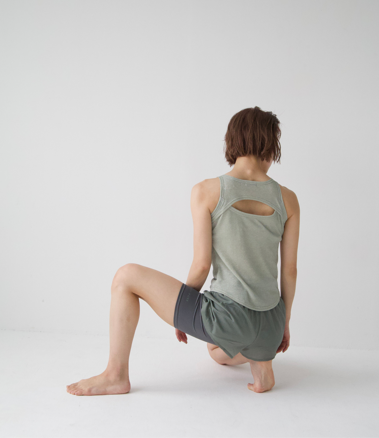 Skin Tank〈glitter〉LIME GREEN