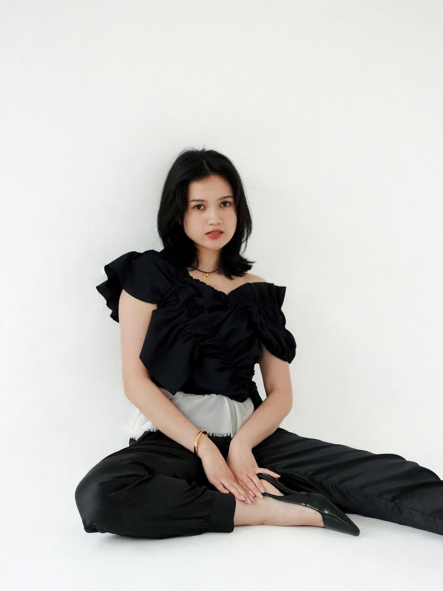 Satin Pants - BLACK
