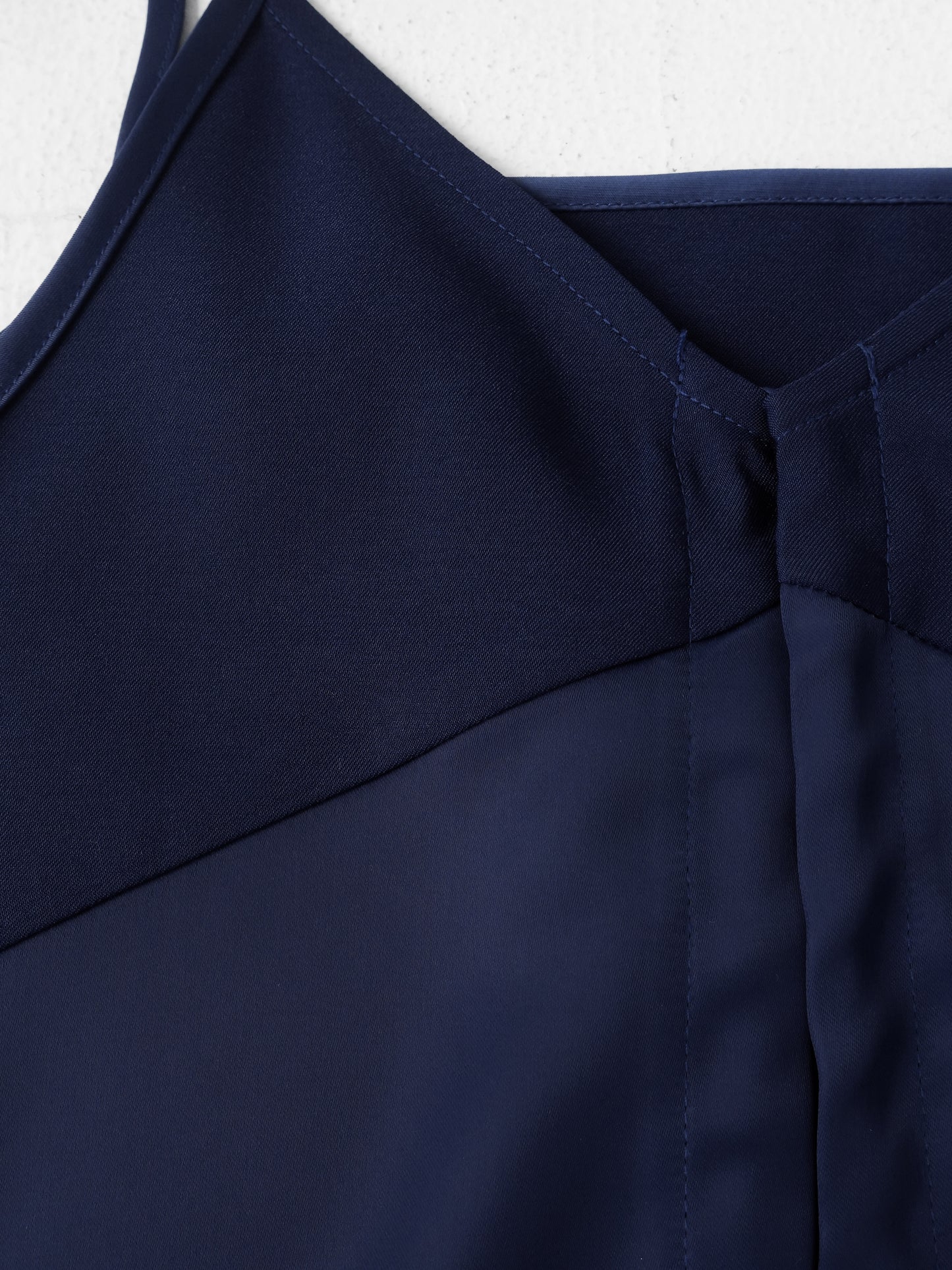 Satin Camisole Tops - NAVY