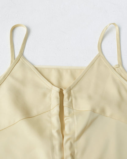 Satin Cami Tops - cream