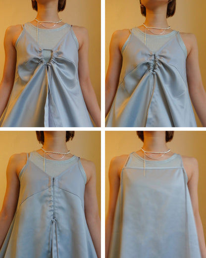 Satin Cami Tops - ice blue