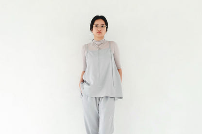 Satin Pants - ICE BLUE