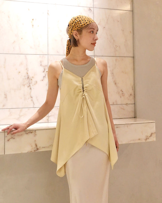 Satin Camisole Tops - CREAM