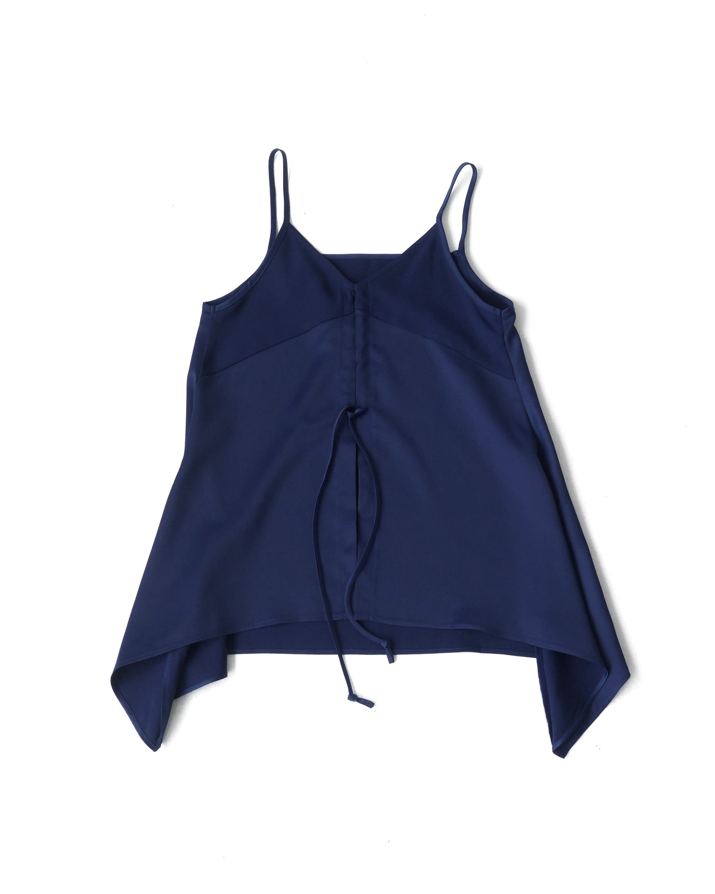 Satin Camisole Tops - NAVY