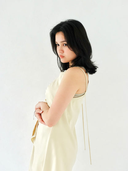 Satin Camisole Tops - CREAM