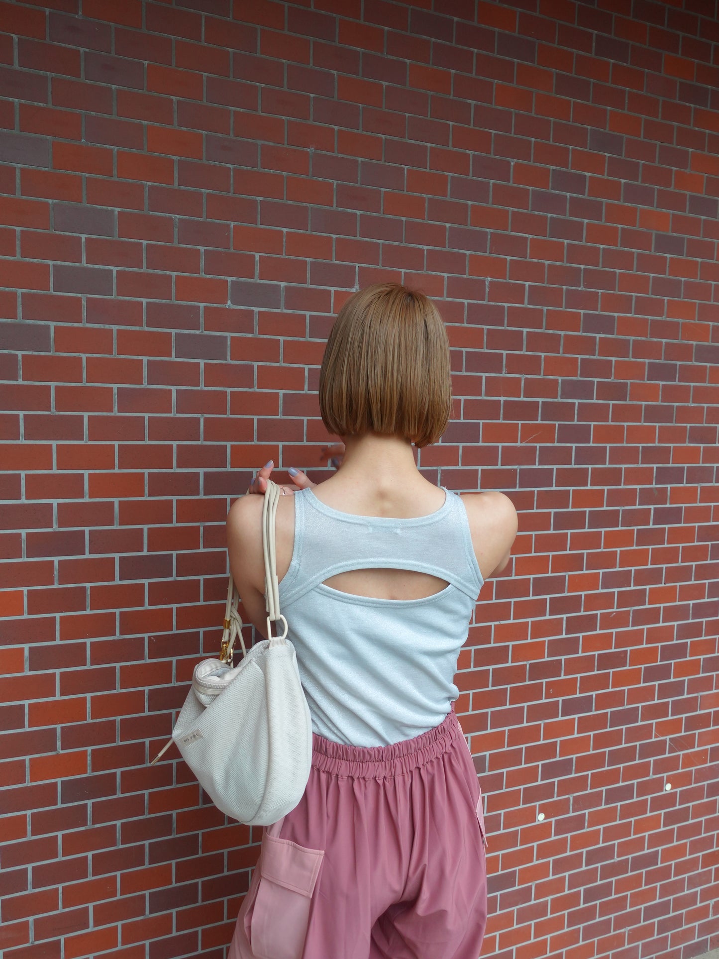 Skin Tank〈glitter〉white