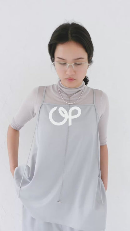 Satin Camisole Tops - ICE BLUE