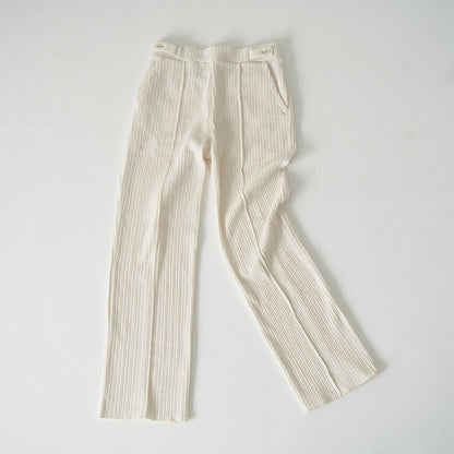 Soft Fit Rib Pants - OFF WHITE