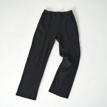 Soft Fit Rib Pants - BLACK